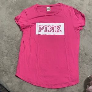 PINK Victoria Secretary large pink short sleeve t shirt
